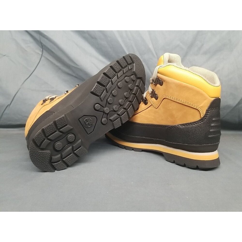 Timberland Boys Euro Hiker Shell Toe Boot Waterproof Wheat Size 5.5 NEW IN BOX! - Picture 2 of 13